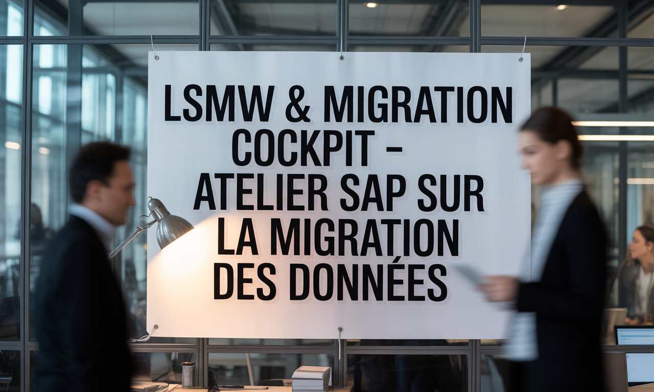 LSMW & Migration Cockpit - Atelier SAP sur la Migration des données